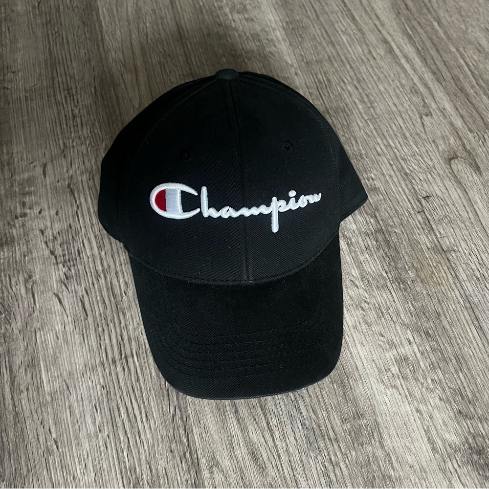 Champion Adjustable Hat Black